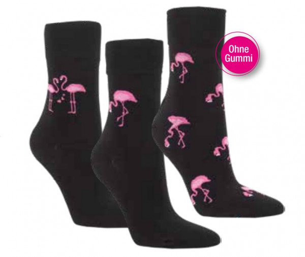 Harmony Socken Strick Flamingo 3er