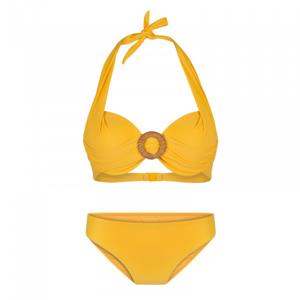 Bikini-Set Halterneck gelb
